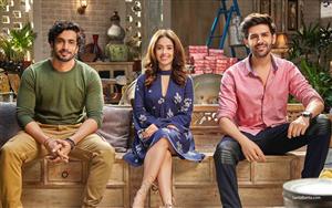 Sunny Nijar, Nushrat Bharucha and Kartik Aaryan in Sonu Ke Titu Ki Sweety